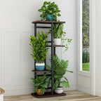 LINZINAR Plant Stand Indoor 4 Tier 5 Potted Multiple Plant Shelf Stands - Image 4