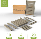 GREENVINES Outdoor Rocking Chairs | Set of 2 | Porch Rocker | HDPE Plastic | - Image 7