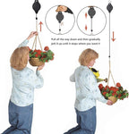 4 Pack Plant Hook Pulley, Retractable Plant Hanger Easy Reach Hanging Flower - Image 9