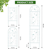Metal Garden Trellis for Climbing Plants, 86.5" x 19.7" Metal Plant Trellis - Image 3