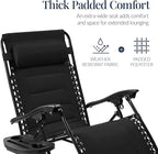Best Choice Products Oversized Padded Zero Gravity Chair, Folding Outdoor Patio - Image 4