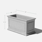 Veradek Brixton Series Large Plastic Planter - Image 2