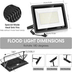3 Pack 150W LED Flood Light Outdoor, Super Bright Exterior Security Light - Image 4