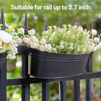 Dahey 5 Pcs Metal Iron Hanging Flower Pots - Image 4