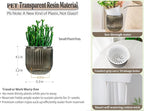 Melphoe Self Watering Pots for Indoor Plants Planter, 5.3 Inch 2 Pack Planters - Image 6