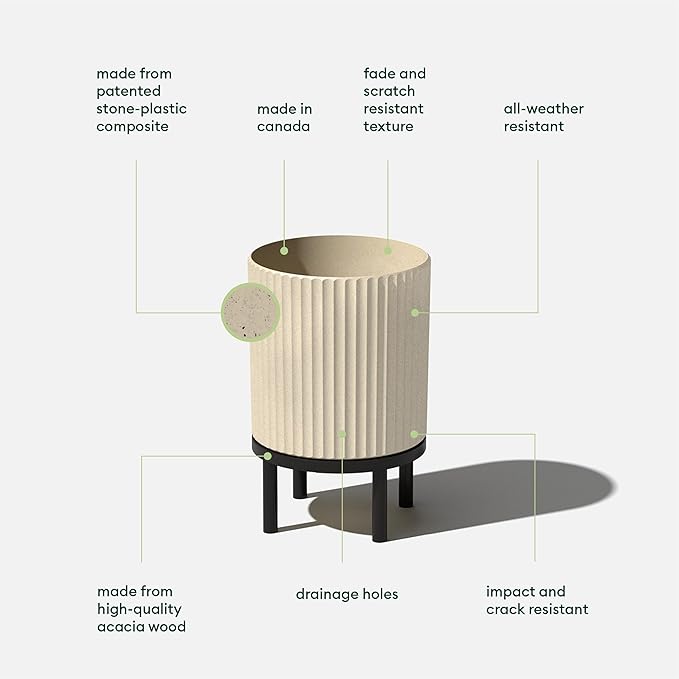 Veradek Demi Series Round Planter w/ Stand - Image 2