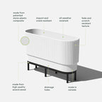 Veradek Demi Series Raised Long Planter - Image 3