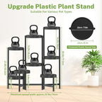 iDavosic.ly 8 Tier Folding Plant Stand Indoor Outdoor - Image 5