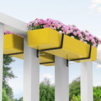 Adnee Set of 4 Double Sided Planter Box Brackets-Adjustable Window Boxes Flower - Image 7