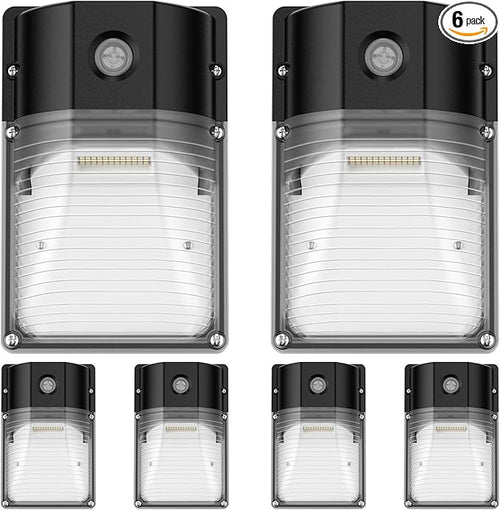 30W LED Wall Pack Light with Dusk to Dawn Sensor, 5000K Daylight, 120Vac Led by JC-LGL