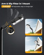 LED Barn Light 2Packs, 150W 20000LM Yard Area Lights Dusk to Dawn Outdoor - Image 5