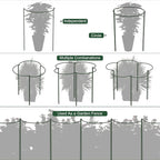 FEED GARDEN 8 Pack Plant Support Stakes, Peony Cages and Supports, Metal Garden - Image 6