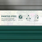 Outsunny Galvanized Raised Garden Bed, - Image 3
