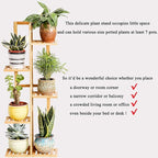 Bamboo 5 Tier 6 Potted Plant Stand Rack Multiple Flower Pot Holder Shelf Indoor - Image 2
