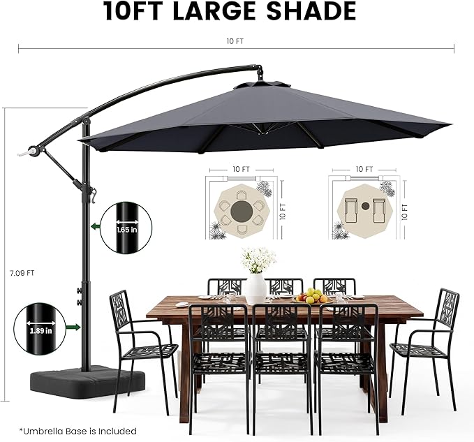 OLILAWN 10ft Patio Umbrella - Image 7