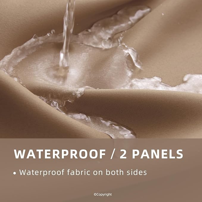 Waterproof Outdoor Curtain W52 x L84 - Image 2