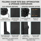 FAIR WIND 2 Pack Heavy Duty Camping Chair, Oversized Padded Folding Chair - Image 7
