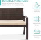 Best Choice Products Outdoor Bench 2-Person Wicker Garden Patio Benches Seating - Image 6