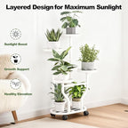 Plant Stand Indoor Outdoor 4 Tier Flower Holder - Image 6