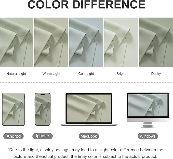 RYB HOME Extra Wide Outdoor Curtains - Image 8