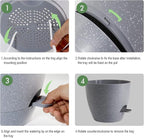 12inch 2Pack Large Self Watering Planters, Plastic Plant Pots - Image 4