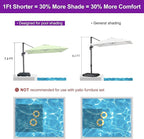 PURPLE LEAF 8' X 8' Patio Umbrella - Image 2