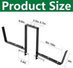 Adnee Set of 4 Double Sided Planter Box Brackets-Adjustable Window Boxes Flower - Image 2