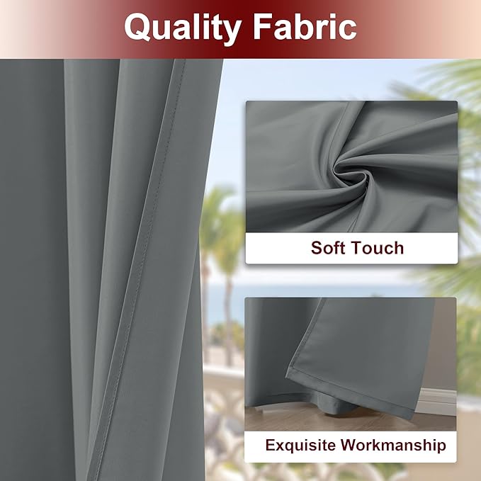 HolidayIdeas Grommet Top Outdoor Curtains - Image 4