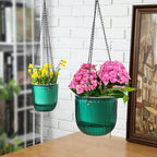 Maxcheck 4 Pcs Self Watering Hanging Planters Indoor Gift 6.5'' 4.5'' Hanging - Image 4