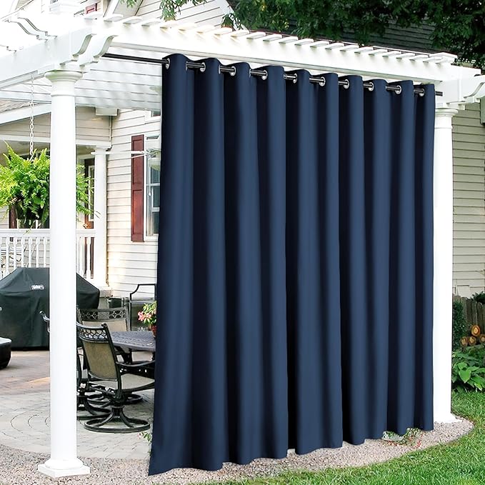 RYB HOME Extra Wide Outdoor Curtains by RYBHOME