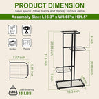 Plant Stand Indoor Outdoor, Corner Metal Plant Stands, Heavy Duty Tall Planter - Image 3