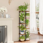 Bamworld Tall Plant Stand Indoor 6 Tier Plant Shelf - Image 2