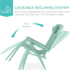 Best Choice Products Folding Zero Gravity Outdoor Recliner Patio Lounge Chair - Image 3