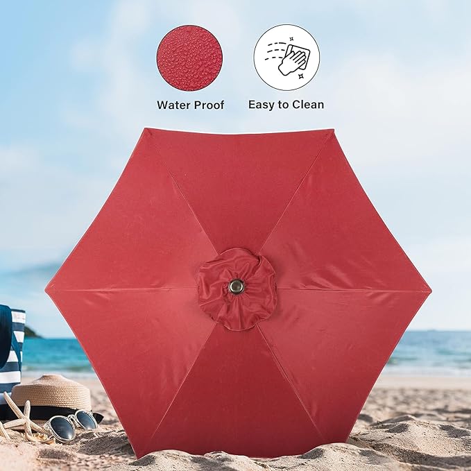 Simple Deluxe 9' Patio Umbrella Outdoor Table Market Yard Umbrella - Image 4