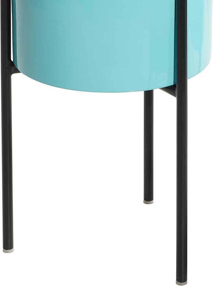 Deco 79 Metal Indoor Outdoor Planter Minimalistic Large Planter Pot - Image 7