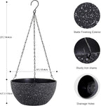10 inch Hanging Planters for Indoor Outdoor Plants, 2 Pack Hanging Flower Plant - Image 2