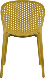 2xhome Set of 3 Patio Dining Chairs | Modern Stackable Outdoor Pool Side Chair - Image 8