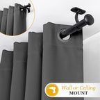 Kenney KN90001 1" Weaver Indoor/Outdoor Rust-Resistant Curtain Rod - Image 5