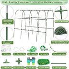 Cucumber Trellis for Raised Bed, Large Size Garden Arch Trellis for Climbing - Image 2