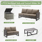 Belord 5-Seater Patio Conversation Set - Image 2