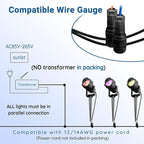 Christmas RGBW Landscape Spotlight, 12W RGBW Color Changing Outdoor Spot Lights - Image 5