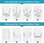 Ciokea 3 Pcs Outdoor Bar Height Table and Stools Set, Heavy-Duty All-Weather - Image 9