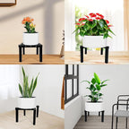 4 Pcs Four Legs Adjustable Metal Plant Stand - Image 8