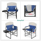 SUNNYFEEL Heated Camping Directors Chair, Heavy Duty, Oversized Portable - Image 7