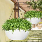 WOUSIWER 13 inch 2Pack Large Hanging Planters - Image 3