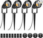 LightingWill 5W LED Landscape Lights, Warm White 3000K-3500K, Waterproof DC 12V by LightingWill