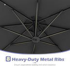 Tangkula 10ft Solar LED Patio Umbrella - Image 9