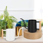 Watering Can for Indoor Plants, 35 oz/1000 ml Metal Stainless Steel Pot - Image 2