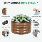 INNO STAG 3 Pcs Round Galvanized Raised Garden Bed — 2×2×1ft Planter Box - Image 3