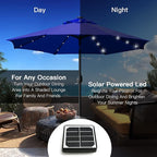 Sunnyglade 9' Solar LED Lighted Patio Umbrella - Image 5